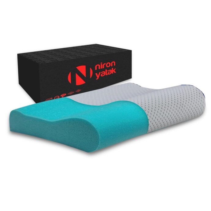 Niron Medico Visco Yastık – Boyun Destekli Ortopedik Visco Yastık 60x40x12
