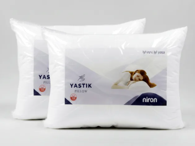 Niron 2’li Silikon Yastık Seti – 50x70 cm, 700 gr, Mikrofiber Kumaş, Yumuşak Destek
