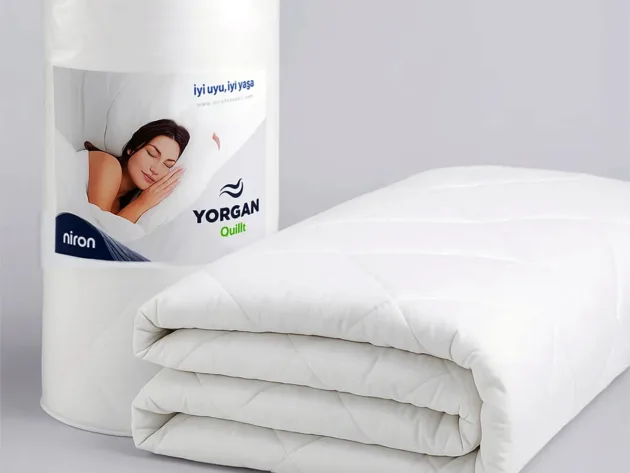 Niron Çift Kişilik Yorgan 195x215 – Mikrofiber Kumaş, 200 g/m² Silikon Elyaf Dolgu