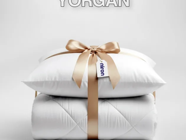 Niron Tek Kişilik Yorgan + Yastık Seti – 4 Mevsim Mikrofiber Konfor